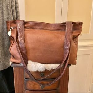 Vintage Libaire USA leather bag